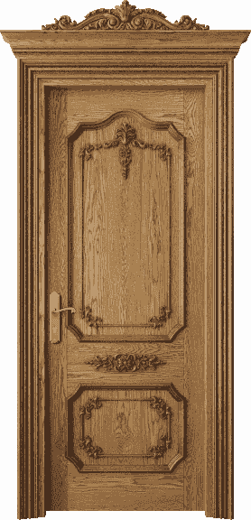 Дверь межкомнатная 6603 ДМД. Цвет Дуб медовый антик. Материал Массив дуба. Коллекция Imperial. Картинка.