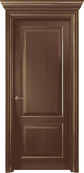 Серия 6211 - Межкомнатная дверь Royal 6211 Бук коричневый с золотом