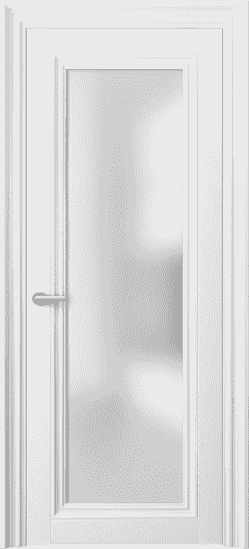 Дверь межкомнатная 2502 МБЛ САТ. Цвет Матовый белоснежный. Материал Гладкая эмаль. Коллекция Centro. Картинка.