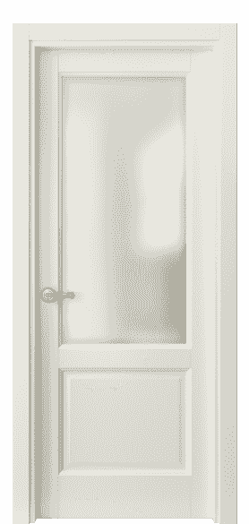 Дверь межкомнатная 1422 ММБ САТ. Цвет Матовый молочно-белый. Материал Гладкая эмаль. Коллекция Galant. Картинка.