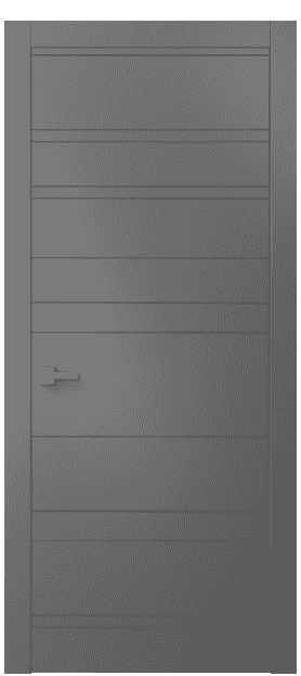 Дверь межкомнатная 8055 МКЛС . Цвет Матовый классический серый. Материал Гладкая эмаль. Коллекция Linea. Картинка.