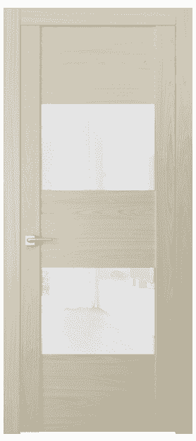 Дверь межкомнатная 4115 МОЯ БЛ. Цвет Молочный ясень. Материал Ciplex ламинатин. Коллекция Quadro. Картинка.
