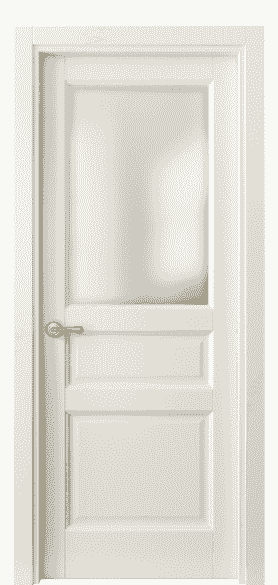 Дверь межкомнатная 1432 ММБ САТ. Цвет Матовый молочно-белый. Материал Гладкая эмаль. Коллекция Galant. Картинка.