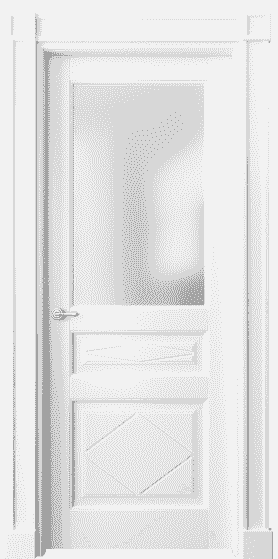Дверь межкомнатная 6344 ББЛ САТ. Цвет Бук белоснежный. Материал Массив бука эмаль. Коллекция Toscana Rombo. Картинка.