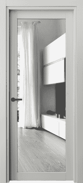 Дверь межкомнатная 2102 neo СШ ДВ ЗЕР. Цвет Серый шёлк. Материал Ciplex ламинатин. Коллекция Neo. Картинка.