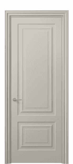Дверь межкомнатная 8451 МСБЖ . Цвет Матовый светло-бежевый. Материал Гладкая эмаль. Коллекция Mascot. Картинка.