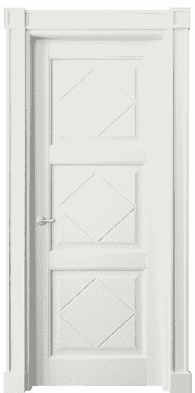 Дверь межкомнатная 6349 БС. Цвет Бук серый. Материал Массив бука эмаль. Коллекция Toscana Rombo. Картинка.
