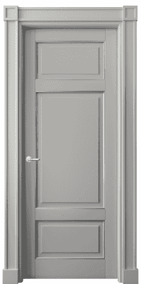 Дверь межкомнатная 6307 БНСРС. Цвет Бук нейтральный серый серебро. Материал  Массив бука эмаль с патиной. Коллекция Toscana Plano. Картинка.