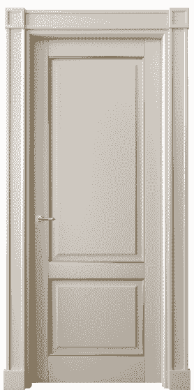 Дверь межкомнатная 6303 БСБЖП. Цвет Бук светло-бежевый позолота. Материал  Массив бука эмаль с патиной. Коллекция Toscana Plano. Картинка.
