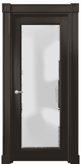 Дверь межкомнатная 6300 БАН САТ-Ф. Цвет Бук антрацит. Материал Массив бука эмаль. Коллекция Toscana Rombo. Картинка.