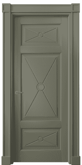 Дверь межкомнатная 6367 БОТ. Цвет Бук оливковый тёмный. Материал Массив бука эмаль. Коллекция Toscana Litera. Картинка.