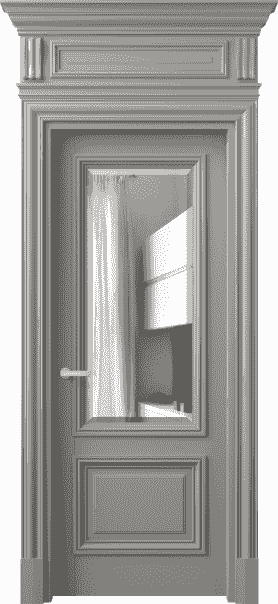 Дверь межкомнатная 7302 БНСР ДВ ЗЕР Ф. Цвет Бук нейтральный серый. Материал Массив бука эмаль. Коллекция Antique. Картинка.