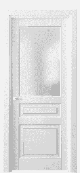 Дверь межкомнатная 0710 ББЛС САТ. Цвет Бук белоснежный с серебром. Материал  Массив бука эмаль с патиной. Коллекция Lignum. Картинка.