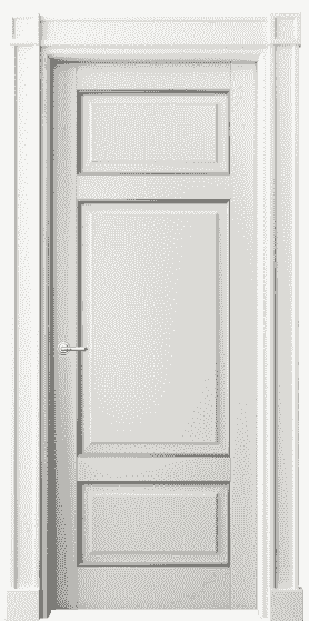 Дверь межкомнатная 6307 БСРС. Цвет Бук серый серебро. Материал  Массив бука эмаль с патиной. Коллекция Toscana Plano. Картинка.