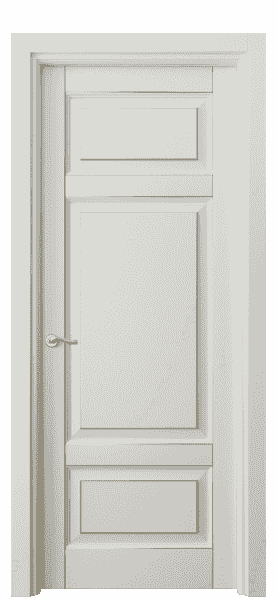 Дверь межкомнатная 0721 БСРП. Цвет Бук серый с позолотой. Материал  Массив бука эмаль с патиной. Коллекция Lignum. Картинка.