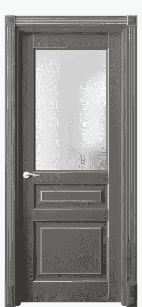 Дверь межкомнатная 0710 БКЛСС САТ. Цвет Бук классический серый серебро. Материал  Массив бука эмаль с патиной. Коллекция Lignum. Картинка.