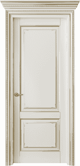 Серия 6211 - Межкомнатная дверь Royal 6211 Бук жемчуг с золотом