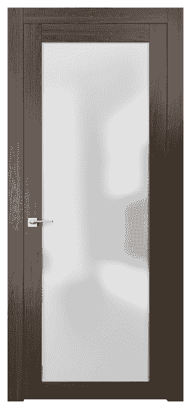 Дверь межкомнатная 2102 ШОЯ САТ. Цвет Шоколадный ясень. Материал Ciplex ламинатин. Коллекция Planum. Картинка.