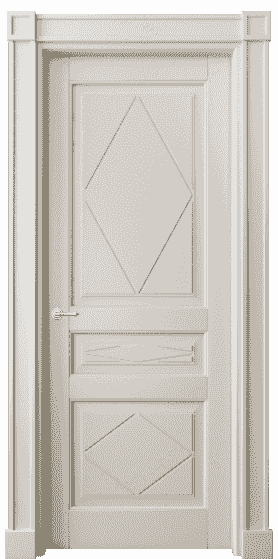 Дверь межкомнатная 6345 БОС. Цвет Бук облачный серый. Материал Массив бука эмаль. Коллекция Toscana Rombo. Картинка.