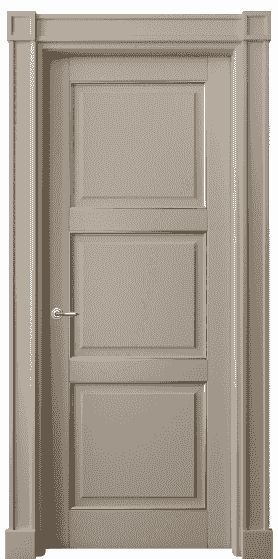 Дверь межкомнатная 6309 ББСКП. Цвет Бук бисквитный позолота. Материал  Массив бука эмаль с патиной. Коллекция Toscana Plano. Картинка.
