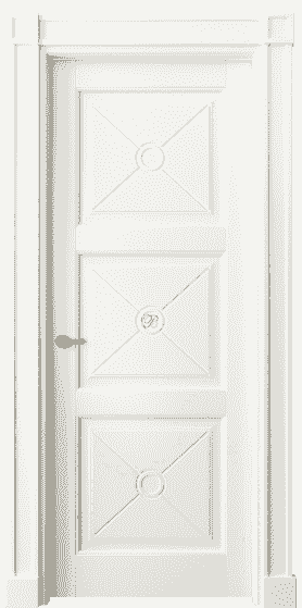 Дверь межкомнатная 6369 БЖМ. Цвет Бук жемчуг. Материал Массив бука эмаль. Коллекция Toscana Litera. Картинка.