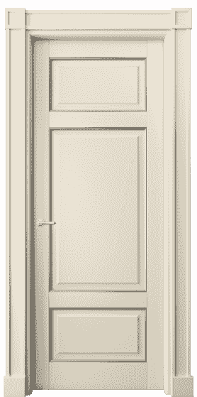 Дверь межкомнатная 6307 БМЦС. Цвет Бук марципановый с серебром. Материал  Массив бука эмаль с патиной. Коллекция Toscana Plano. Картинка.