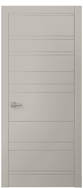Дверь межкомнатная 8055 МСБЖ . Цвет Матовый светло-бежевый. Материал Гладкая эмаль. Коллекция Linea. Картинка.