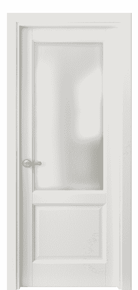 Дверь межкомнатная 1422 МЖМ САТ. Цвет Матовый жемчужный. Материал Гладкая эмаль. Коллекция Galant. Картинка.