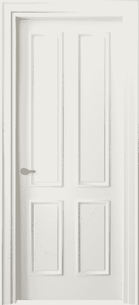 Дверь межкомнатная 8131 МЖМ . Цвет Матовый жемчужный. Материал Гладкая эмаль. Коллекция Paris. Картинка.