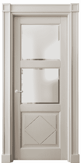 Дверь межкомнатная 6348 БСБЖ САТ Ф. Цвет Бук светло-бежевый. Материал Массив бука эмаль. Коллекция Toscana Rombo. Картинка.