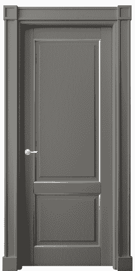 Дверь межкомнатная 6303 БКЛСС. Цвет Бук классический серый серебро. Материал  Массив бука эмаль с патиной. Коллекция Toscana Plano. Картинка.