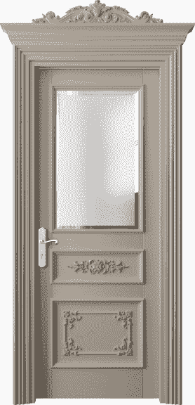Дверь межкомнатная 6502 ББСК САТ-Ф. Цвет Бук бисквитный. Материал Массив бука эмаль. Коллекция Imperial. Картинка.
