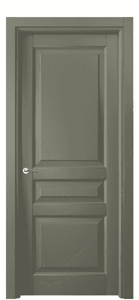 Дверь межкомнатная 0711 БОТ. Цвет Бук оливковый тёмный. Материал Массив бука эмаль. Коллекция Lignum. Картинка.