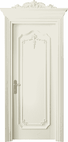 Дверь межкомнатная 6601 БМБ. Цвет Бук молочно-белый. Материал Массив бука эмаль. Коллекция Imperial. Картинка.