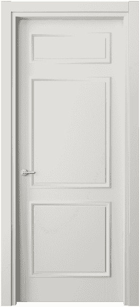 Дверь межкомнатная 8123 МСР . Цвет Матовый серый. Материал Гладкая эмаль. Коллекция Paris. Картинка.