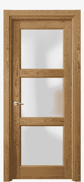 Серия 0730 - Межкомнатная дверь Lignum 0730 Дуб медовый брашированный