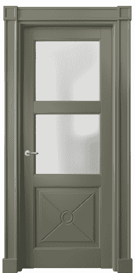 Дверь межкомнатная 6368 БОТ САТ. Цвет Бук оливковый тёмный. Материал Массив бука эмаль. Коллекция Toscana Litera. Картинка.