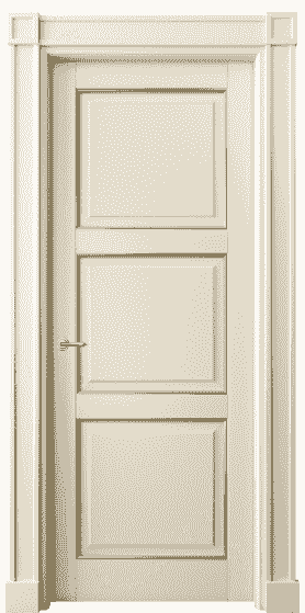 Дверь межкомнатная 6309 БМЦП. Цвет Бук марципановый позолота. Материал  Массив бука эмаль с патиной. Коллекция Toscana Plano. Картинка.