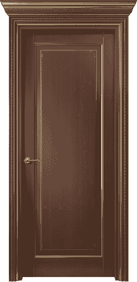 Серия 6201 - Межкомнатная дверь Royal 6201 Бук коричневый с золотом