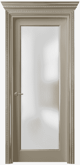 Дверь межкомнатная 6202 ББСКП САТ. Цвет Бук бисквитный позолота. Материал  Массив бука эмаль с патиной. Коллекция Royal. Картинка.