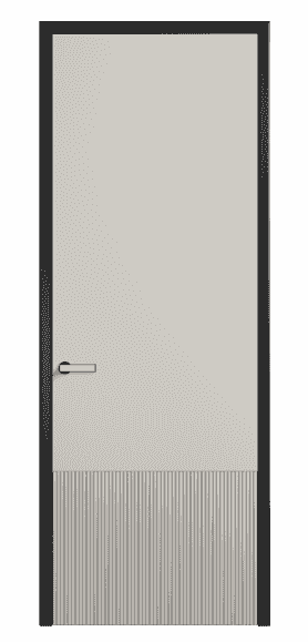 Дверь межкомнатная 8202 МОС . Цвет Матовый облачно-серый. Материал Гладкая эмаль. Коллекция Velvet. Картинка.