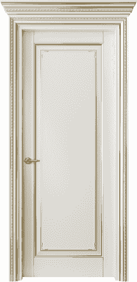 Серия 6201 - Межкомнатная дверь Royal 6201 Бук жемчуг с золотом