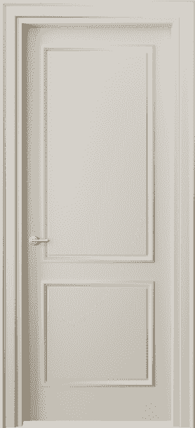 Дверь межкомнатная 8121 МОС. Цвет Матовый облачно-серый. Материал Гладкая эмаль. Коллекция Paris. Картинка.