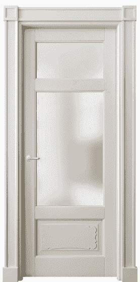 Дверь межкомнатная 6326 БОС САТ. Цвет Бук облачный серый. Материал Массив бука эмаль. Коллекция Toscana Elegante. Картинка.