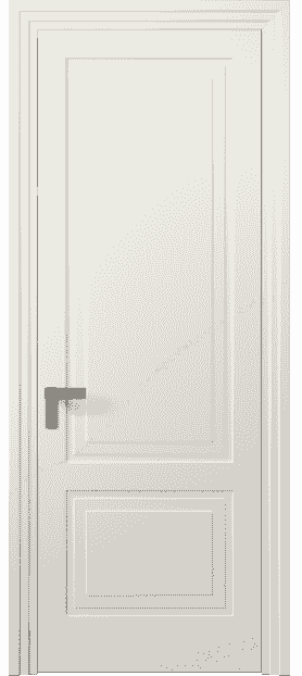 Дверь межкомнатная 8351 МЖМ. Цвет Матовый жемчужный. Материал Гладкая эмаль. Коллекция Rocca. Картинка.