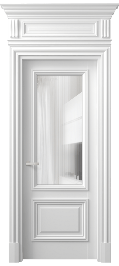 Дверь межкомнатная Antique 7302 Бук белоснежный Рифлёное стекло "Дюна", триплекс, 8 мм КЭП + Объёмный фриз + Карниз ББЛ Цена 91499 ₽ Наличники уже входят в базовый комплект. Фабрика дверей Волховец 8 (800) 551 43 19 Межкомнатная дверь Antique 7302 Бук белоснежный Рифлёное стекло "Дюна", триплекс, 8 мм Цена 91499 ₽ | Volhovec