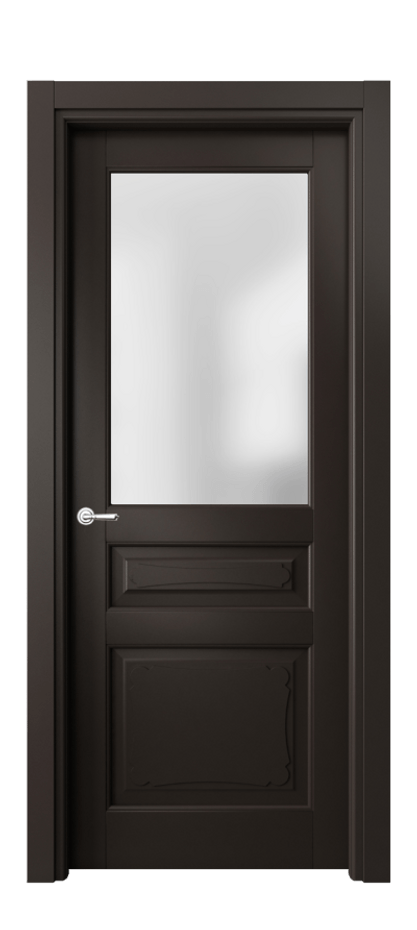 Межкомнатная дверь Тоскана Элегантэ 6324 Матовый антрацит Сатинированное стекло Цена 144000 сом | Volhovec