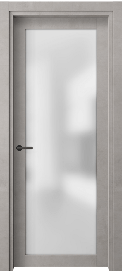 Межкомнатная дверь Neo 2102 Леон серебро Сатинированное стекло Цена 35599 ₽ | Volhovec