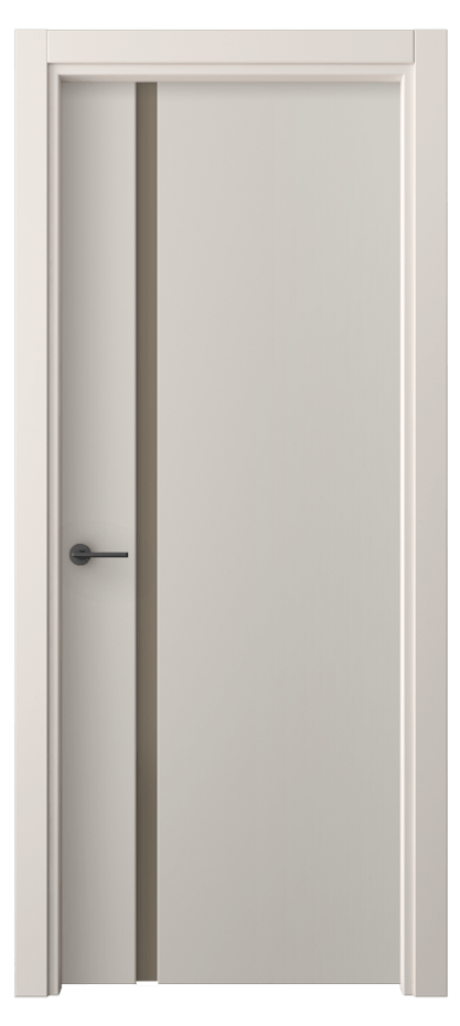 Межкомнатная дверь Freedom 4222 ПЭТ светло-серый Сатинированное бронзовое стекло, триплекс Цена 30799 ₽ | Volhovec