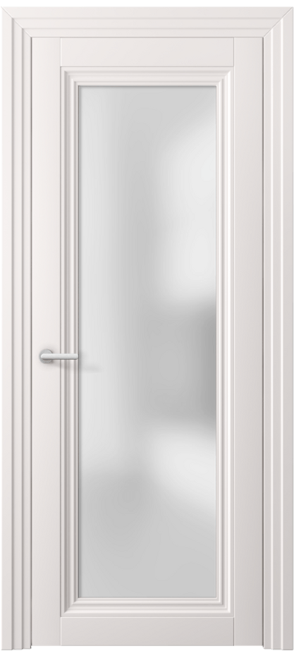 Межкомнатная дверь Центро 2502 ПЭТ кремово-серый Сатинированное стекло Цена 8363400 so'm | Volhovec